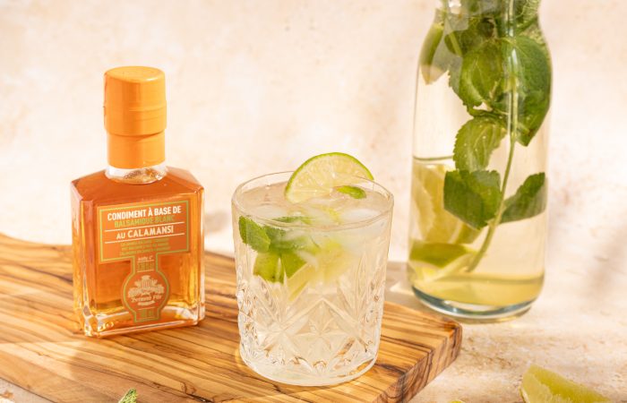 Balsamic mocktail with calamansi