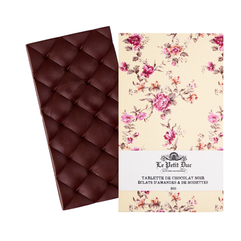 Le Petit Duc - Almonds & Hazelnuts Dark Chocolate Bar